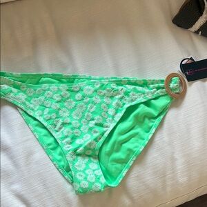 Green Floral Bikini Bottoms size 15/17 new with tags